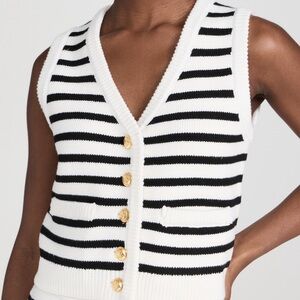 Striped knit Vest